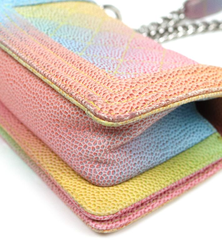 Chanel Rainbow Mini Caviar Boy Bag