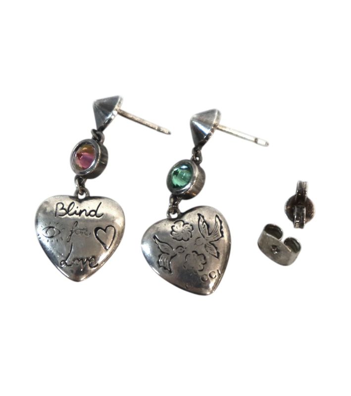 Gucci Blind for Love Silver Earrings