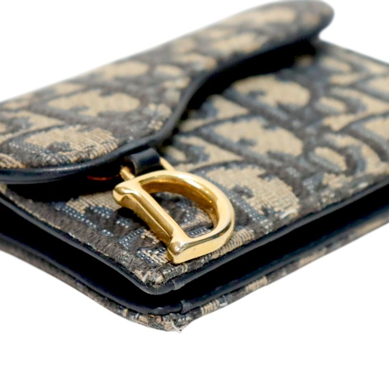 Dior Oblique Saddle Card Wallet