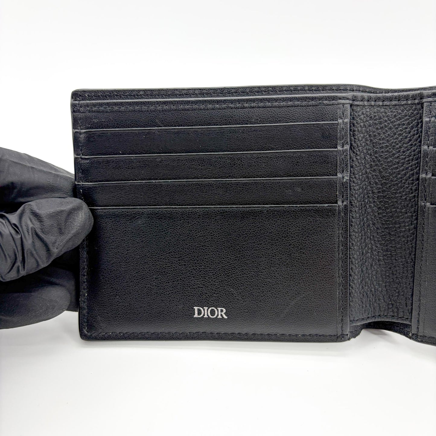 Dior Oblique Galaxy Bifold Wallet Black