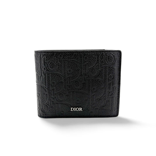 Dior Oblique Galaxy Bifold Wallet Black
