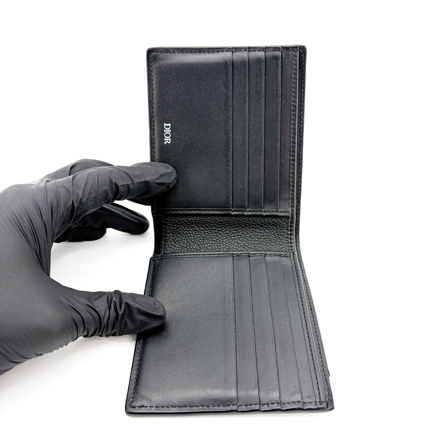 Dior Oblique Galaxy Bifold Wallet Black