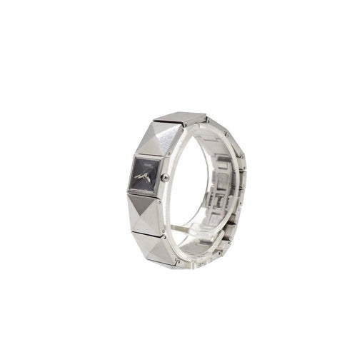 Fendi Metal Pyramid Silver Watch 4250L