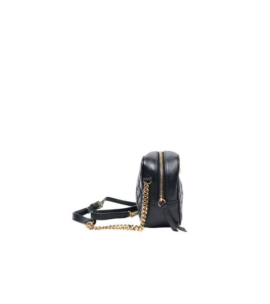 Versace Black Quilted Medusa Shoulder Bag