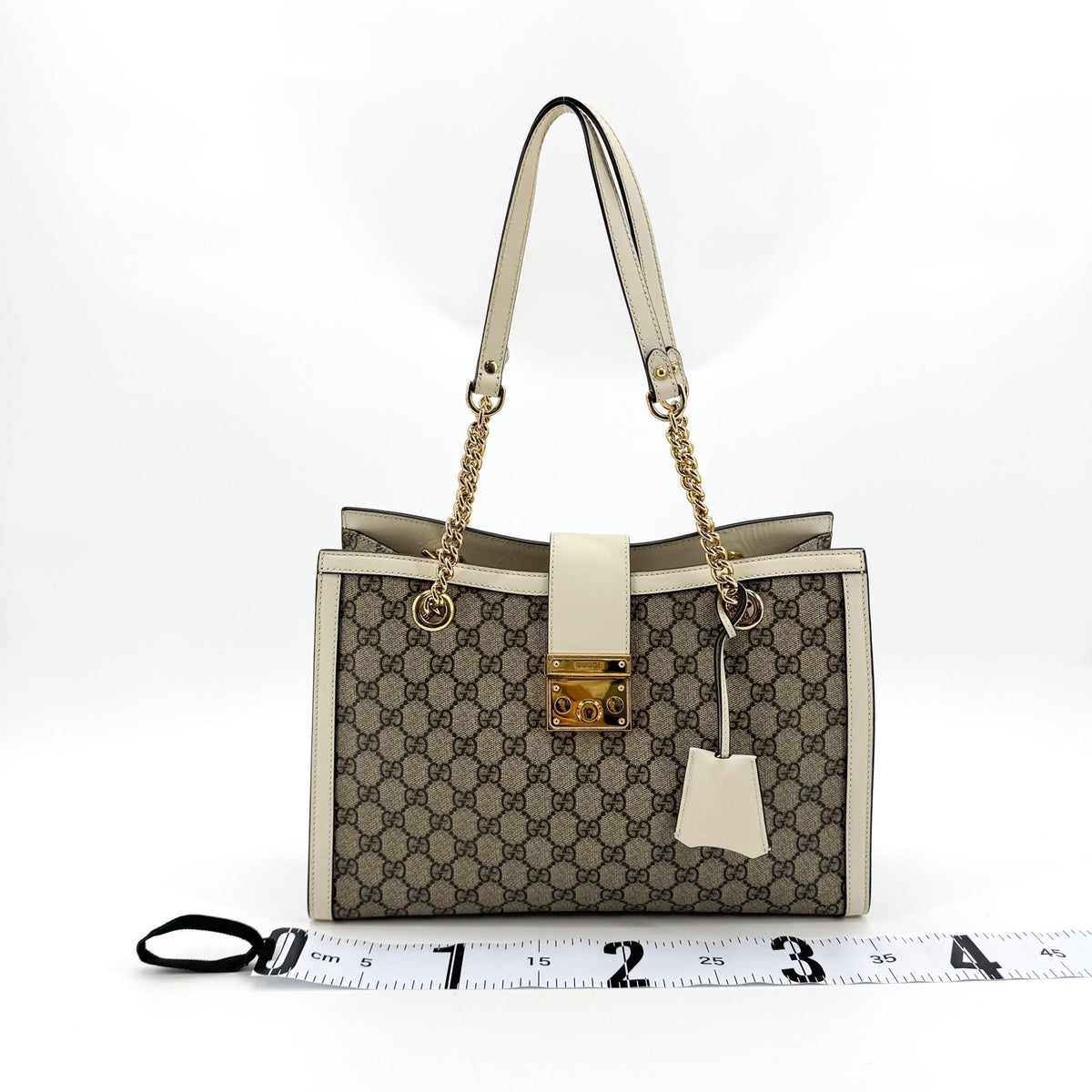 Gucci Padlock GG Medium Crossbody Bag White