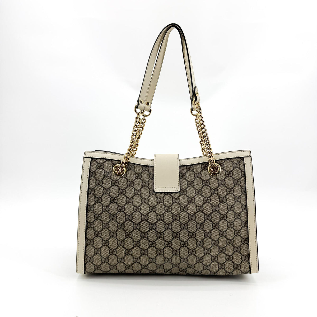 Gucci Padlock GG Medium Crossbody Bag White