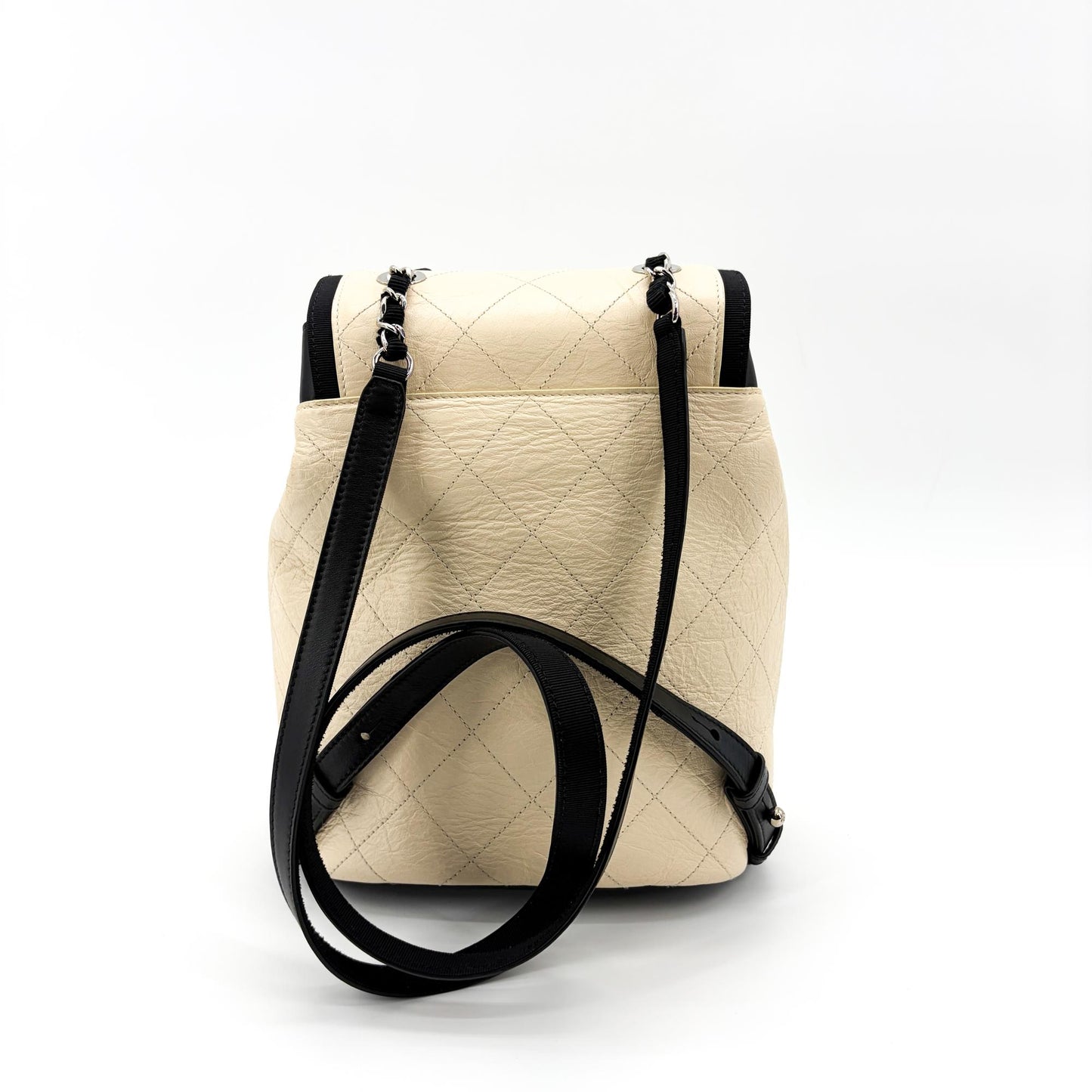 Chanel Urban Spirit Backpack Small Ivory Silver