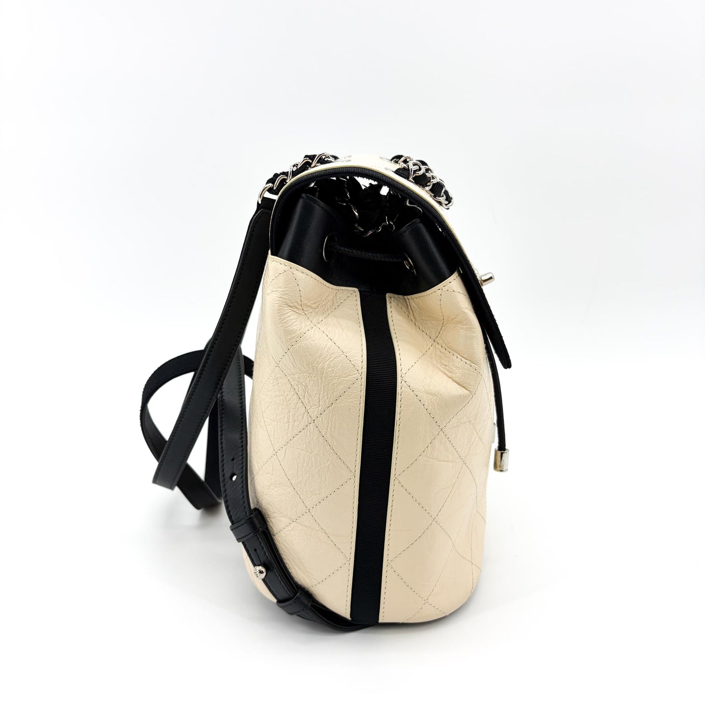 Chanel Urban Spirit Backpack Small Ivory Silver