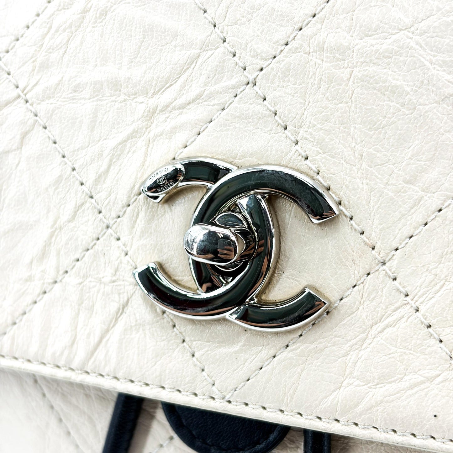Chanel Urban Spirit Backpack Small Ivory Silver
