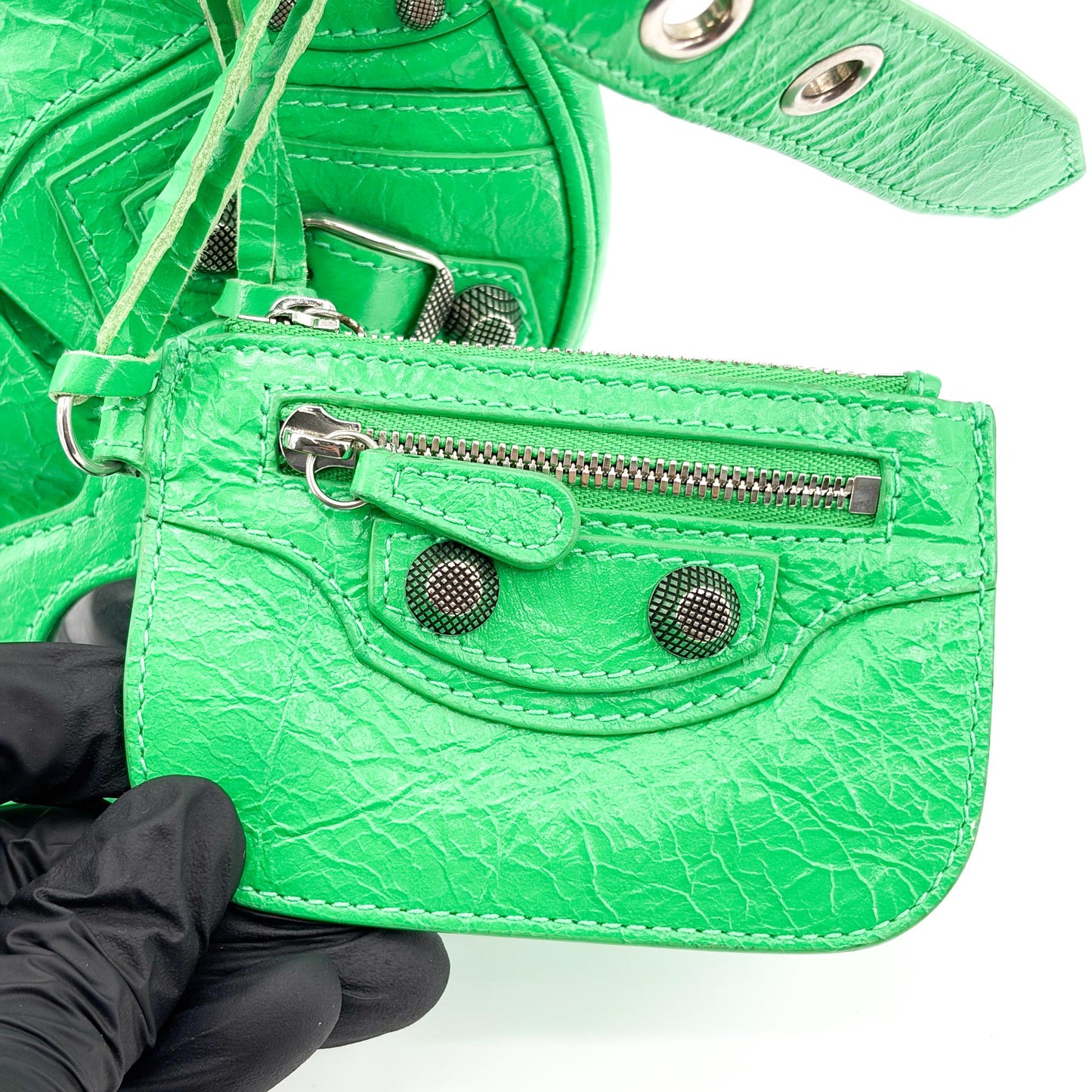 Balenciaga Le Cagol XS Shoulder Bag Bright Green