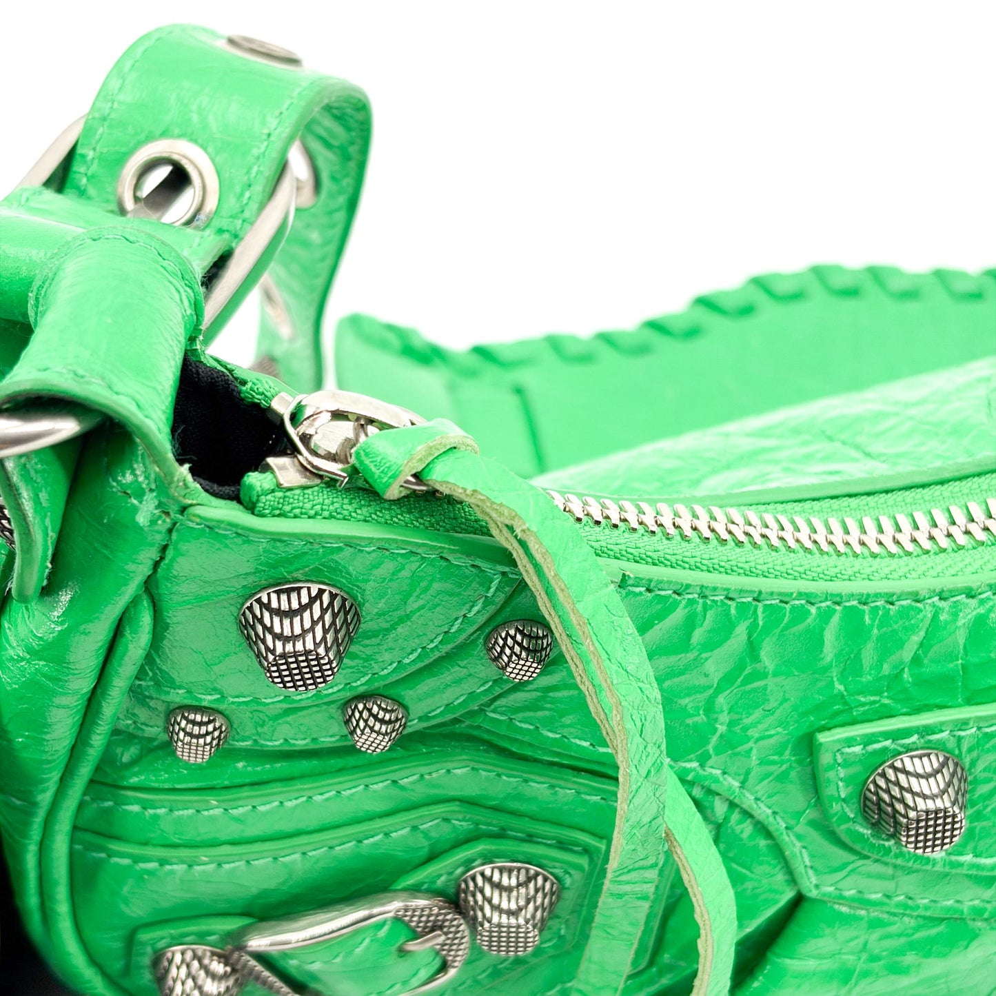 Balenciaga Le Cagol XS Shoulder Bag Bright Green
