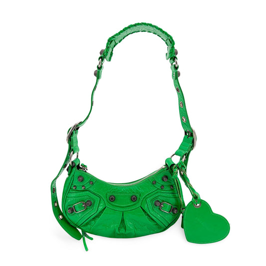Balenciaga Le Cagol XS Shoulder Bag Bright Green