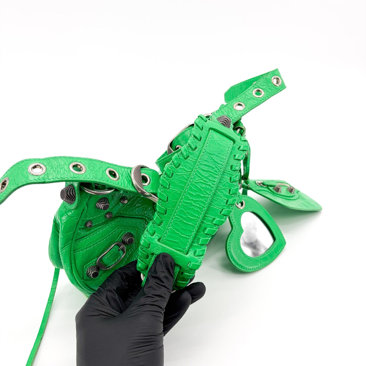 Balenciaga Le Cagol XS Shoulder Bag Bright Green