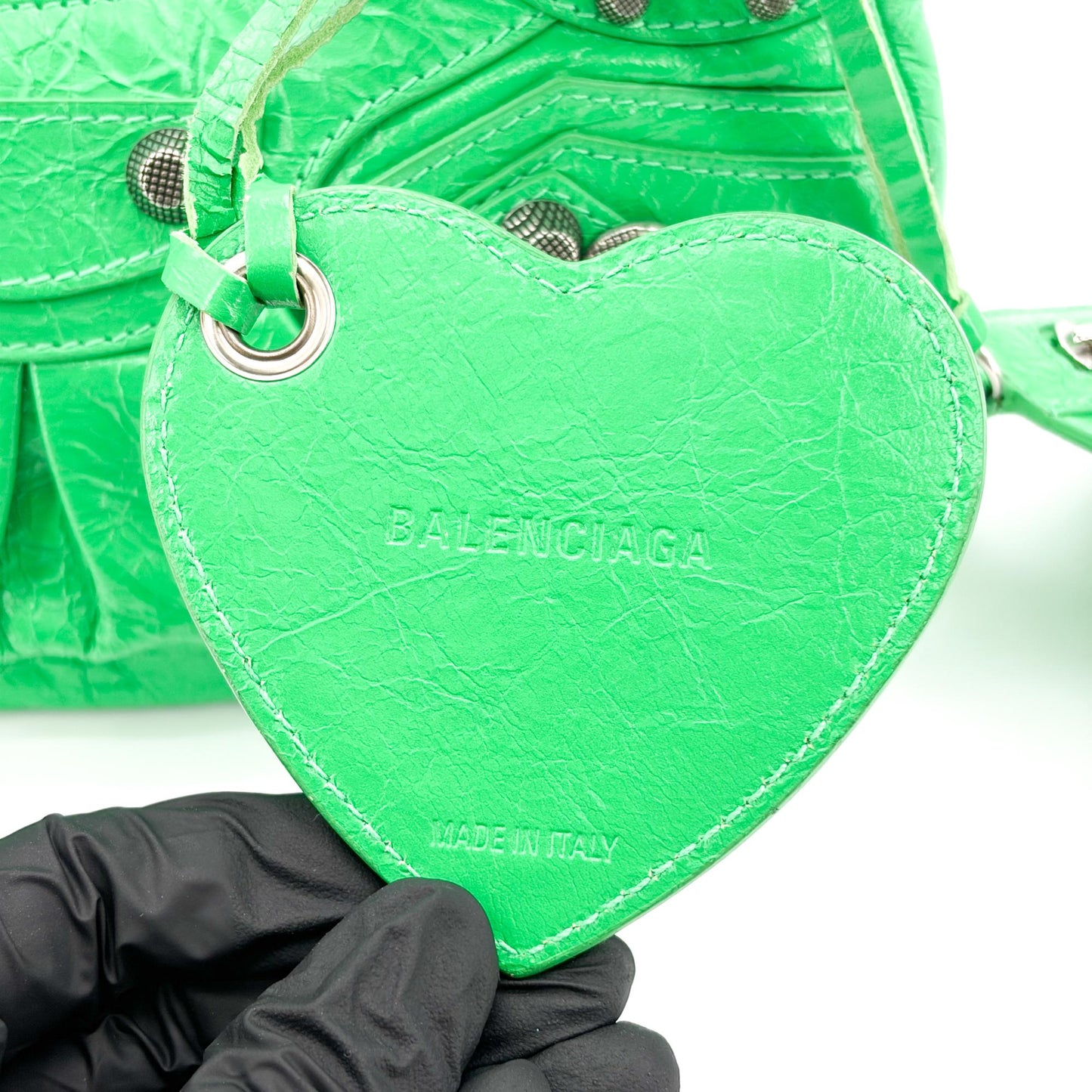 Balenciaga Le Cagol XS Shoulder Bag Bright Green