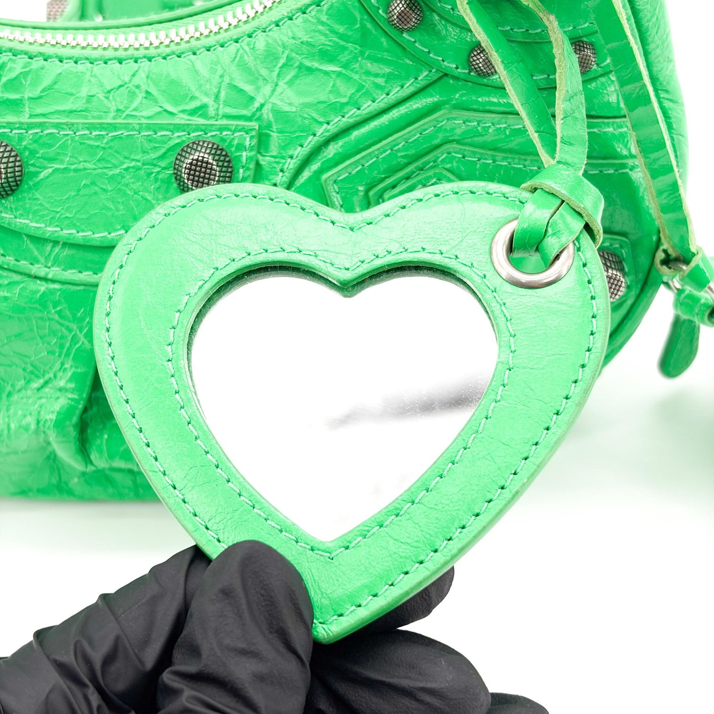 Balenciaga Le Cagol XS Shoulder Bag Bright Green