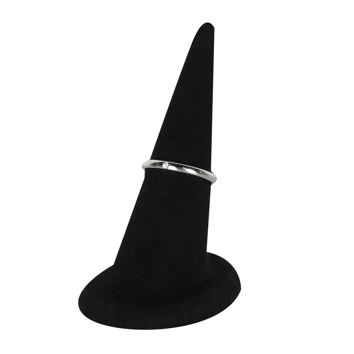 52 D Shape Platinum Diamond Ring
