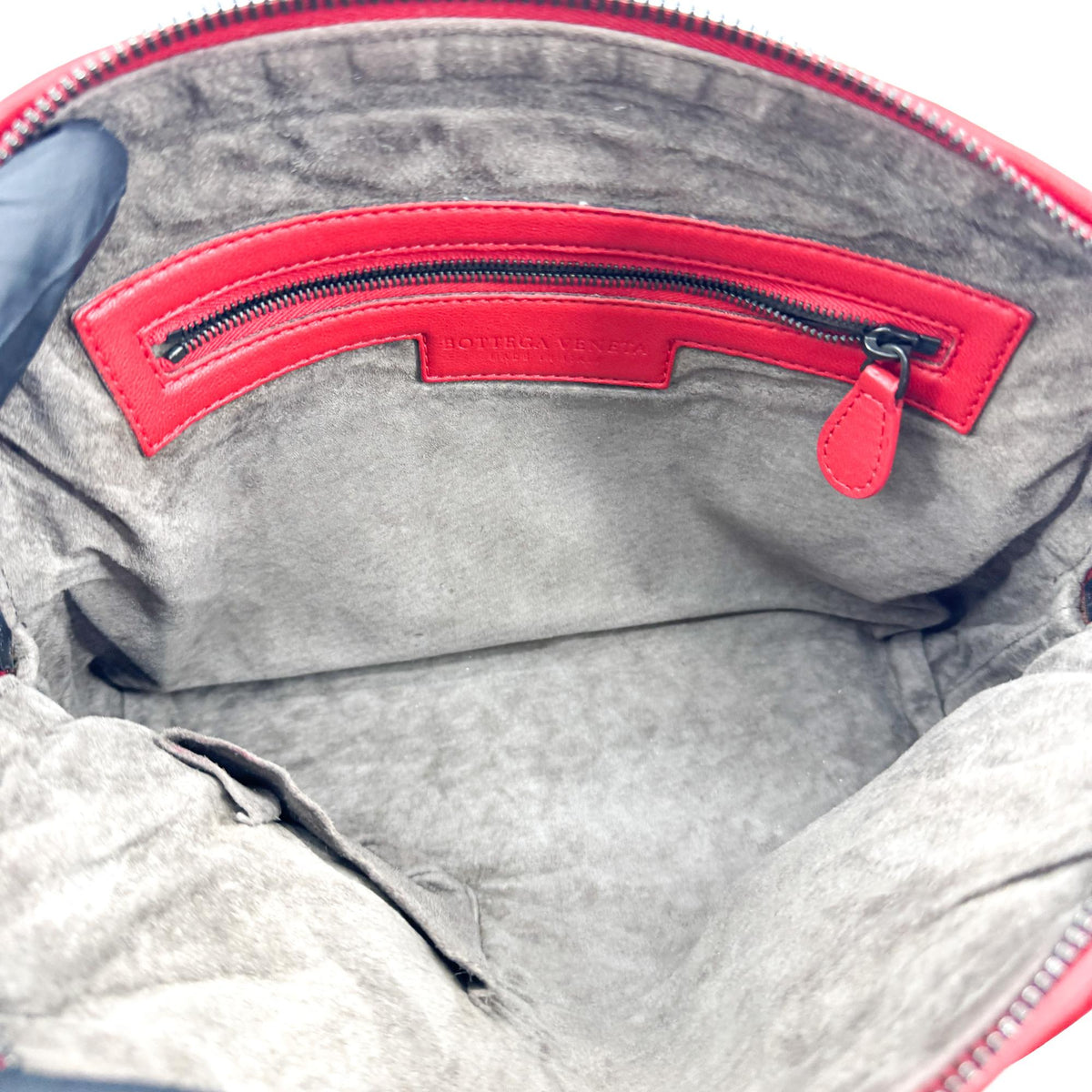 Bottega Veneta Intrecciato Nord Crossbody Bag Red