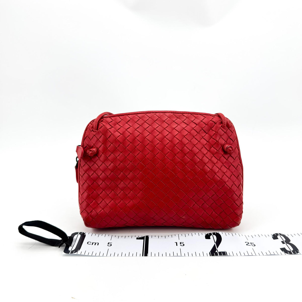 Bottega Veneta Intrecciato Nord Crossbody Bag Red