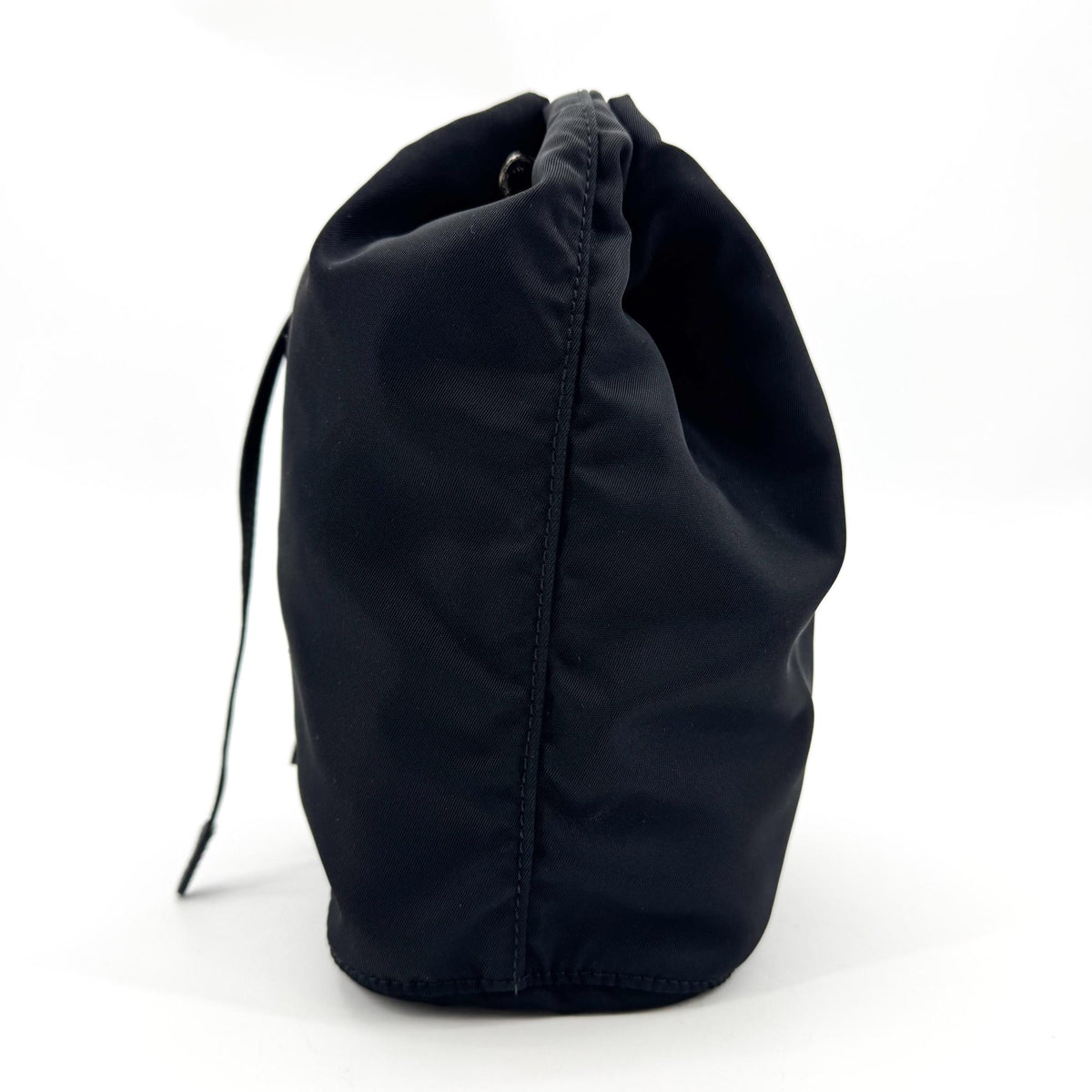 Prada Re-Nylon Drawstring Bucket Bag Black