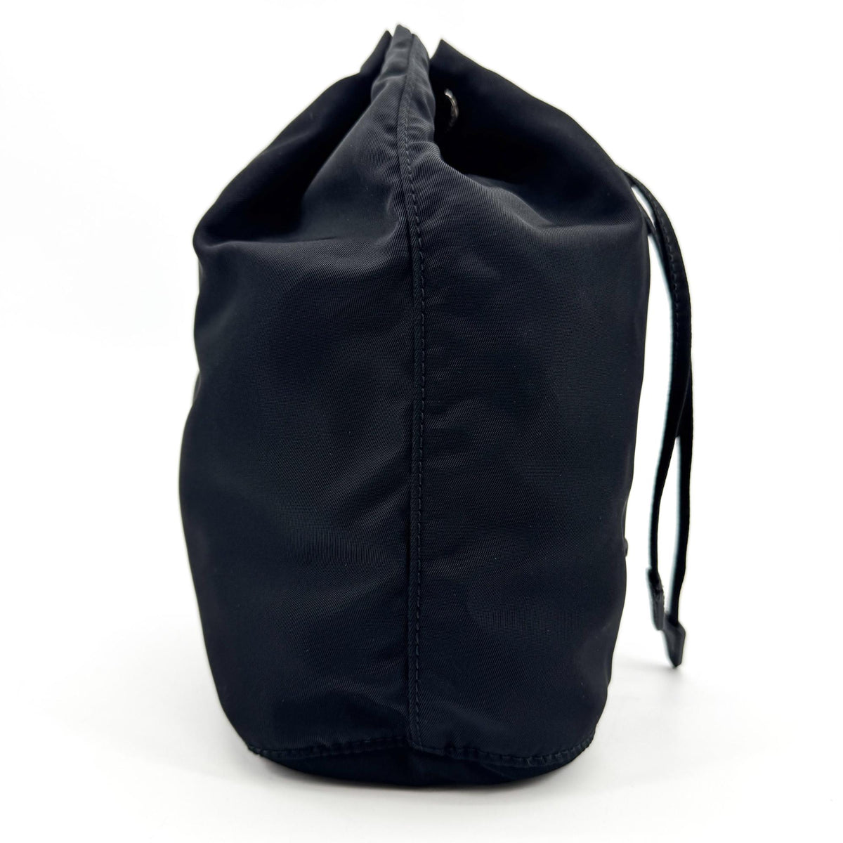 Prada Re-Nylon Drawstring Bucket Bag Black