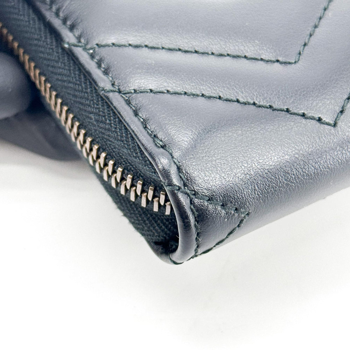 Gucci GG Marmont Zipper Around Long Wallet Black