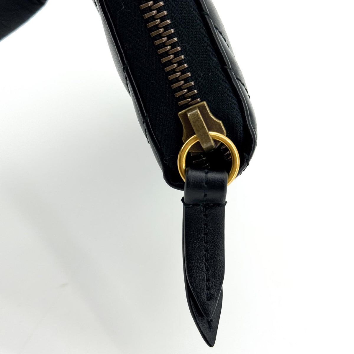Gucci GG Marmont Zipper Around Long Wallet Black