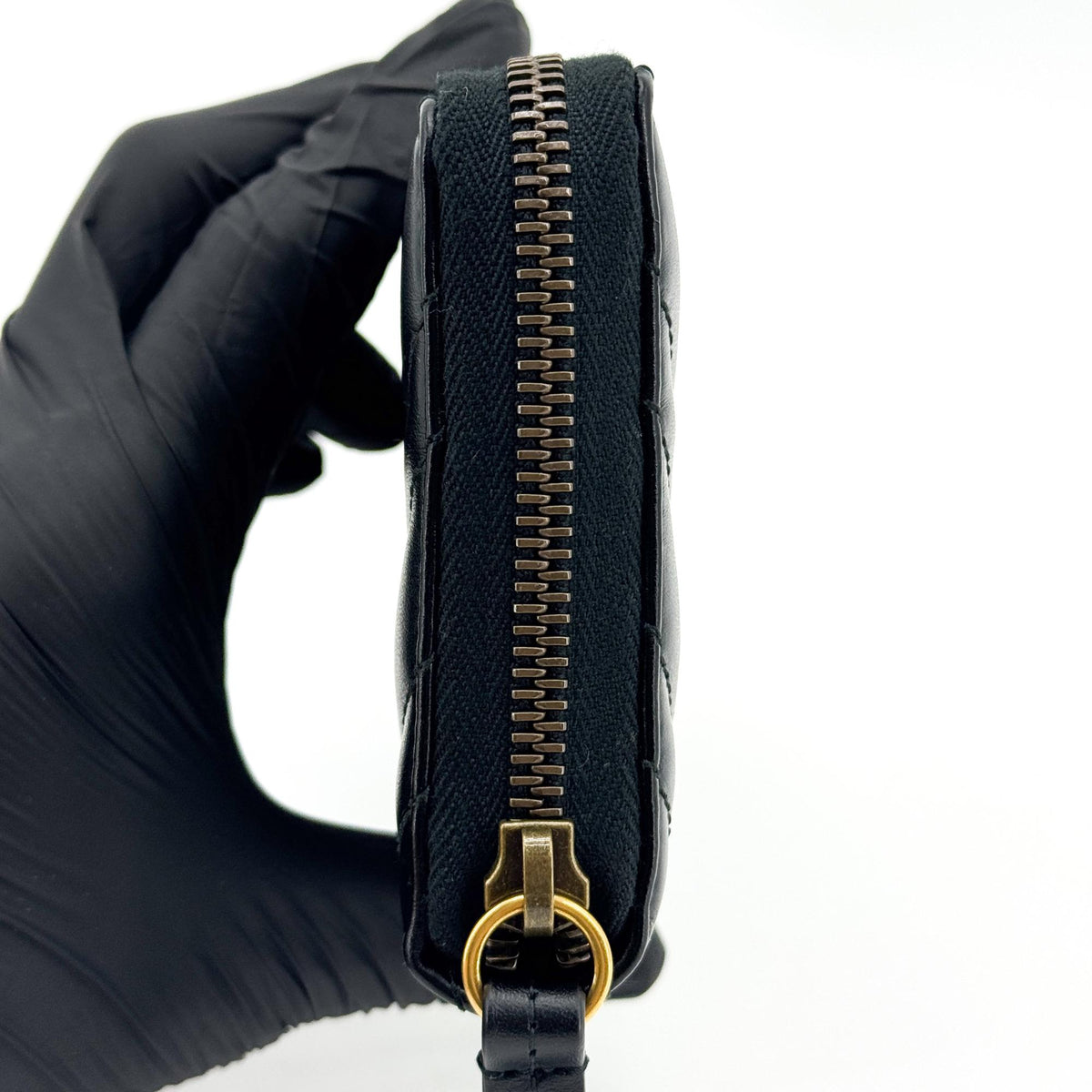 Gucci GG Marmont Zipper Around Long Wallet Black
