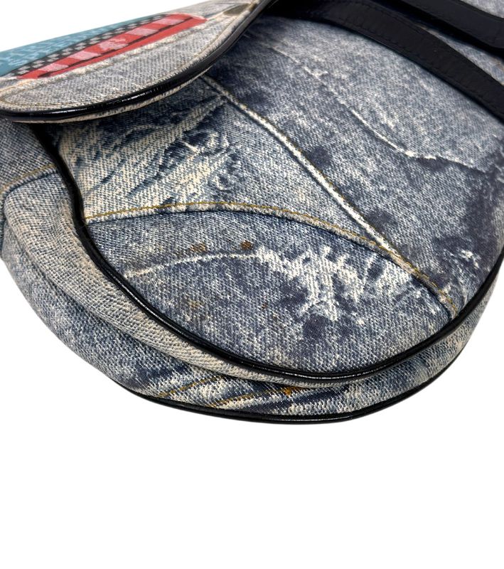Dior Denim Saddle Bag