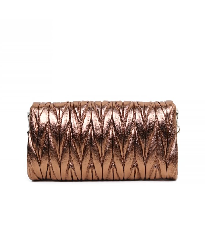 Miu Miu Gold Materasse Shoulder Bag