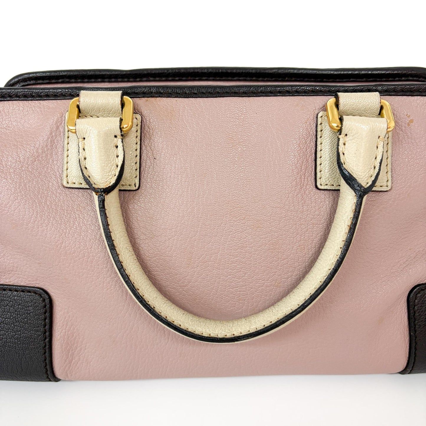 Loewe Amazona 28 Pink Cream Dark Brown