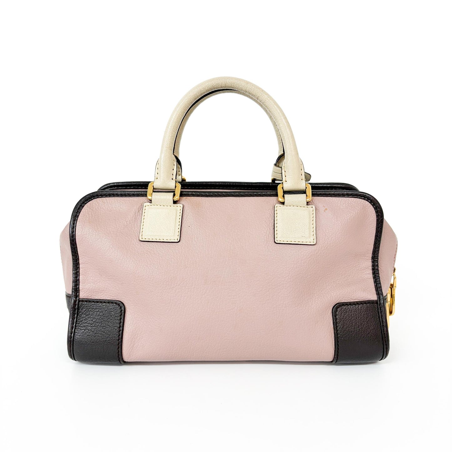 Loewe Amazona 28 Pink Cream Dark Brown