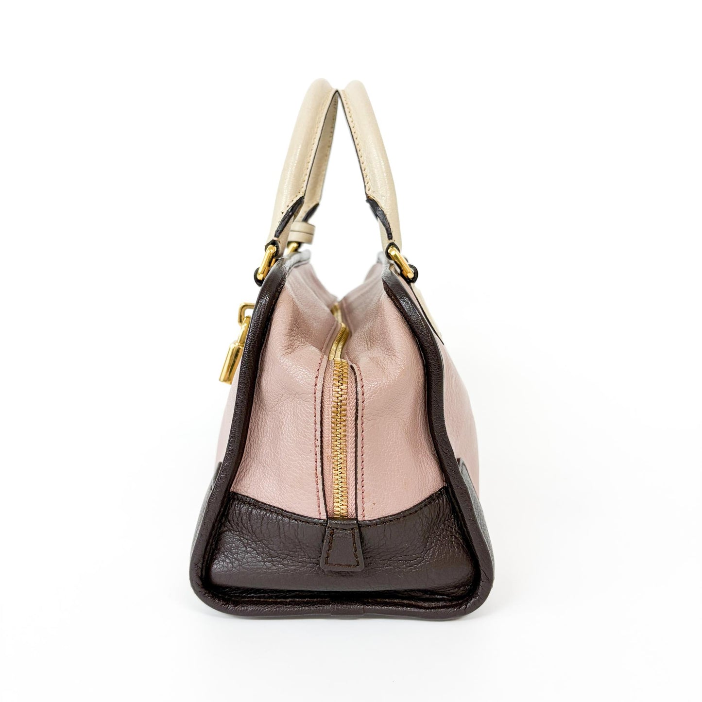 Loewe Amazona 28 Pink Cream Dark Brown