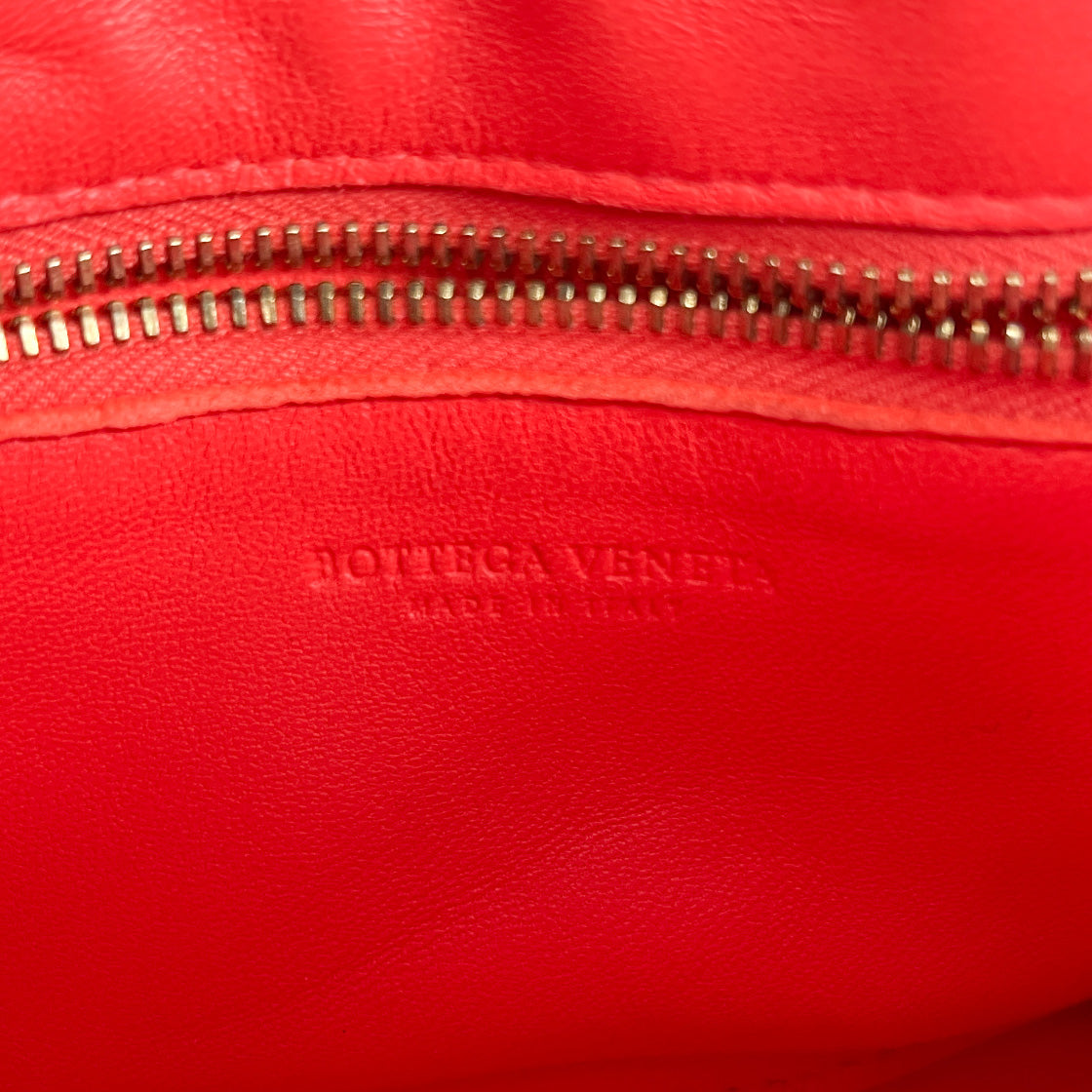 Bottega Veneta Orange-Red Padded Cassette Bag