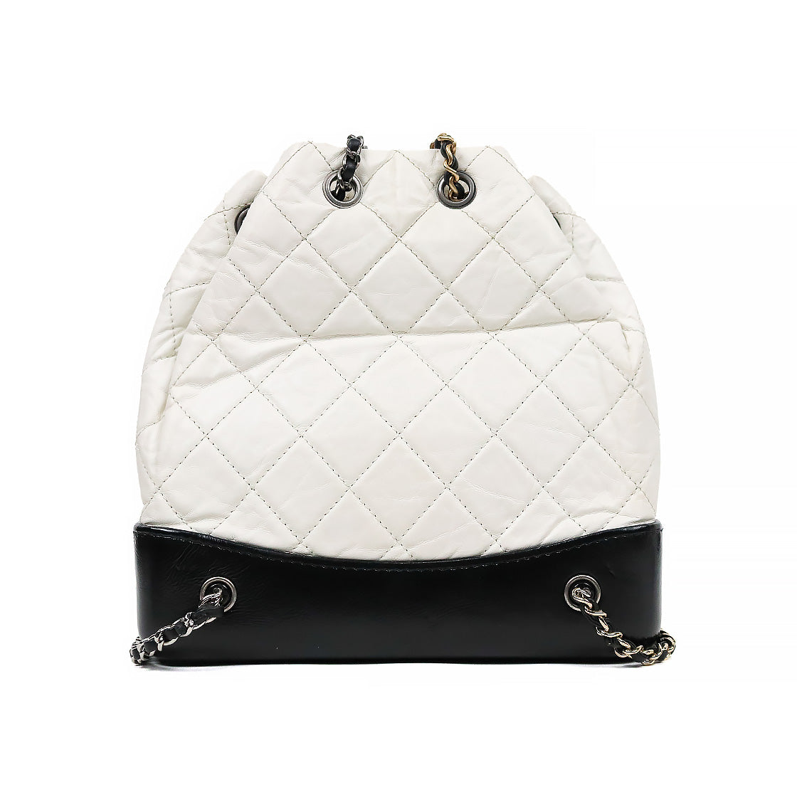 Chanel White Gabrielle Backpack