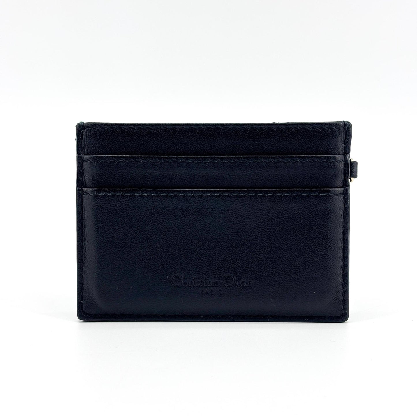 Dior Lady Dior Dior Amour Heart Canage Card Holder Black