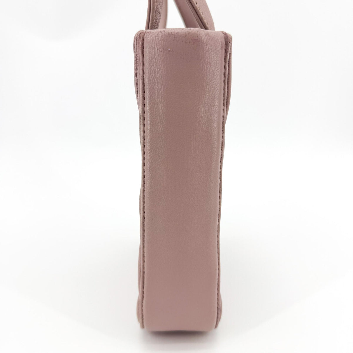 Miu Miu Matelassé Napa Leather Mini Tote Bag Opal Pink