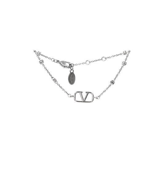 Valentino Cubic Garavani Silver Bracelet