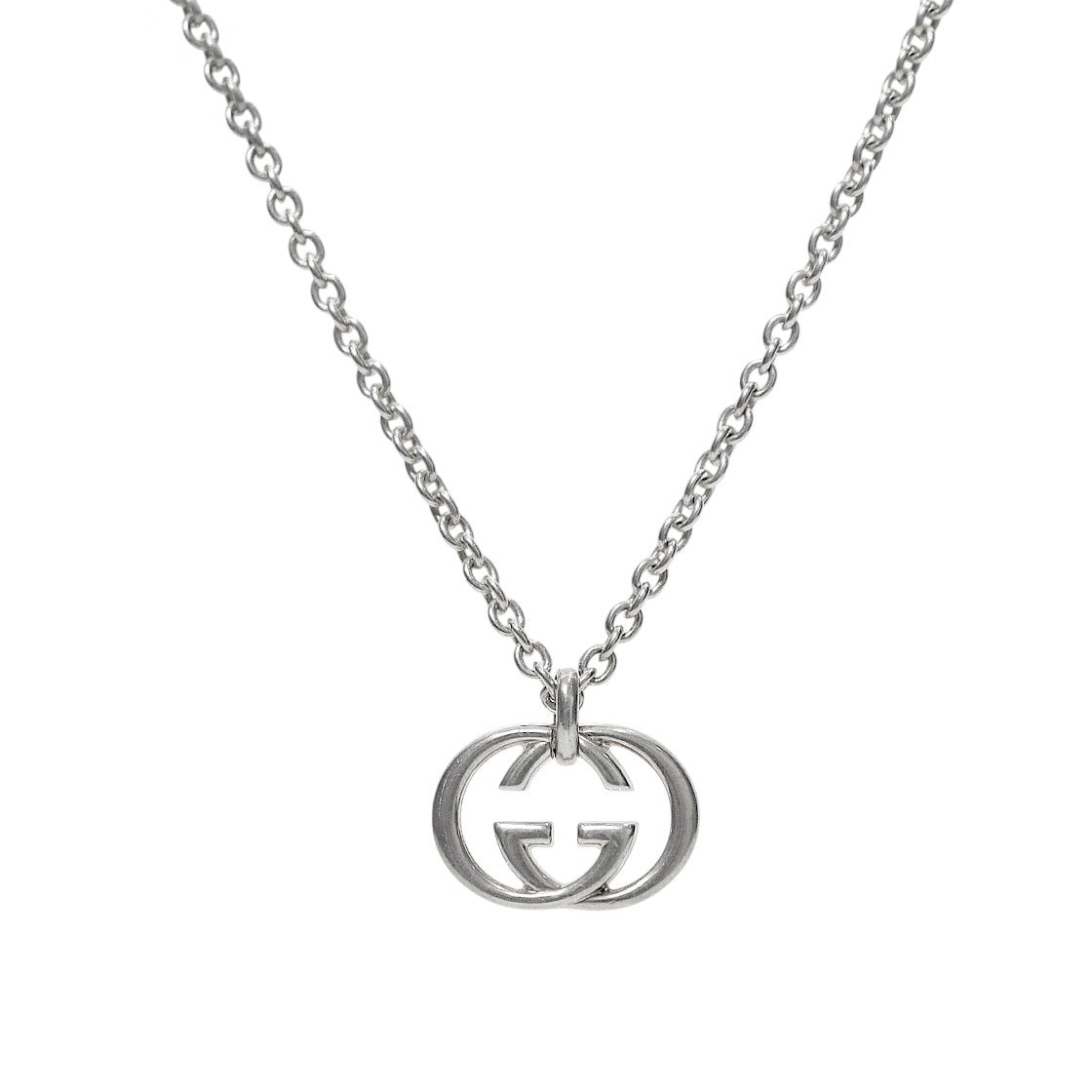 Gucci Interlocking G Silver Necklace