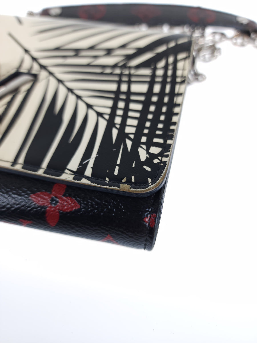 Palm Monogram Twist Chain Wallet Crossbody Bag