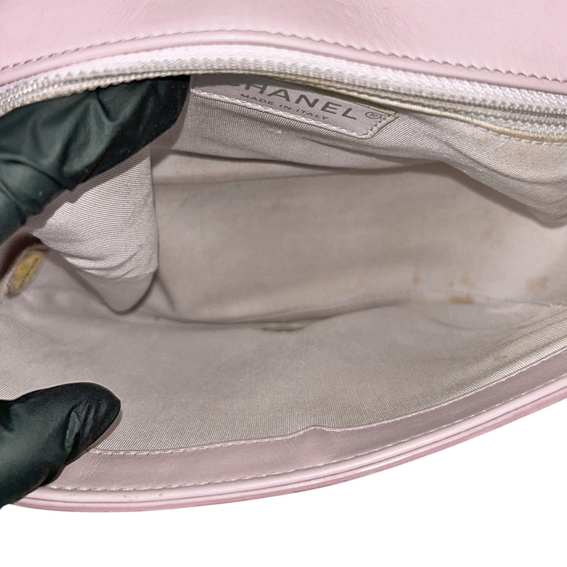 Chanel Pink Lambskin Quilted CC Flap Top-Handle 2-Way Bag