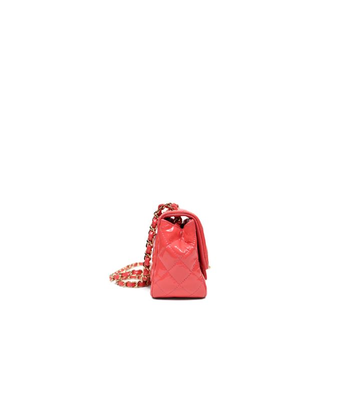 Chanel Pink Patent Petite Sac