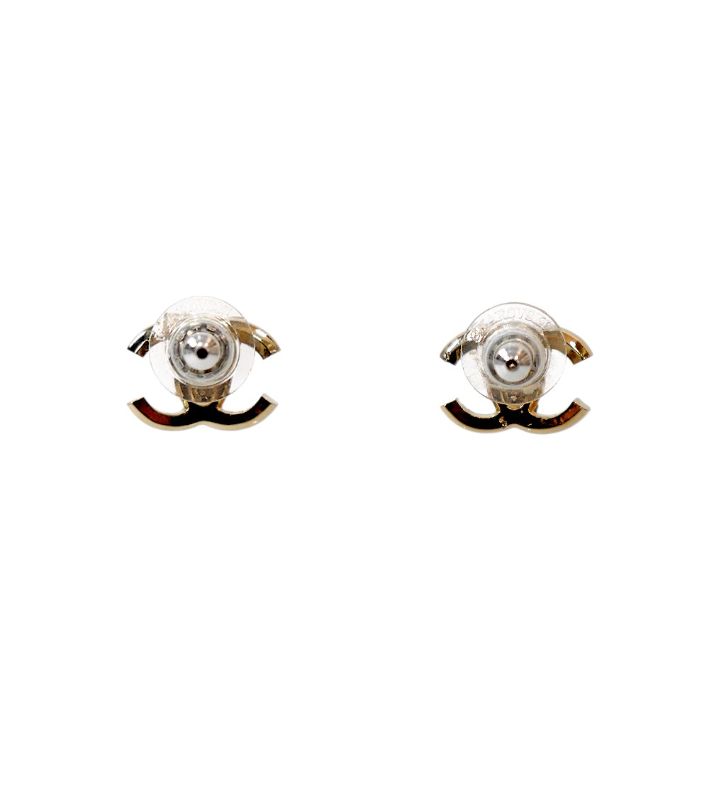 Chanel Black Cubic CC Earrings