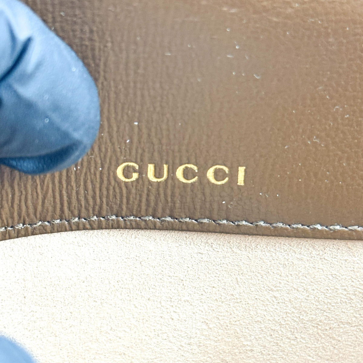 Gucci Horsebit 1955 Mini Crossbody Bag Beige Ebony