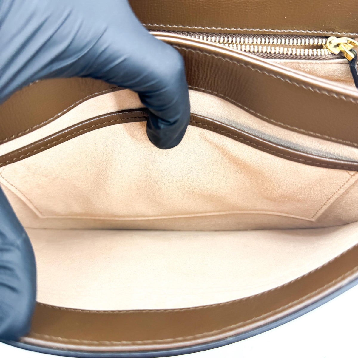 Gucci Horsebit 1955 Mini Crossbody Bag Beige Ebony