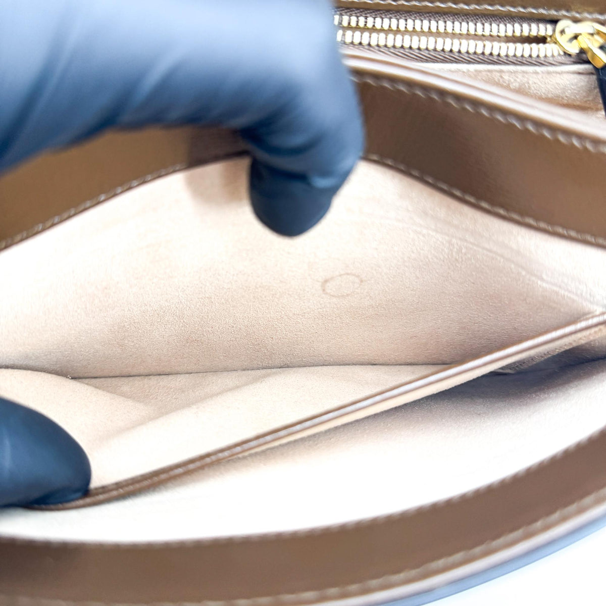 Gucci Horsebit 1955 Mini Crossbody Bag Beige Ebony