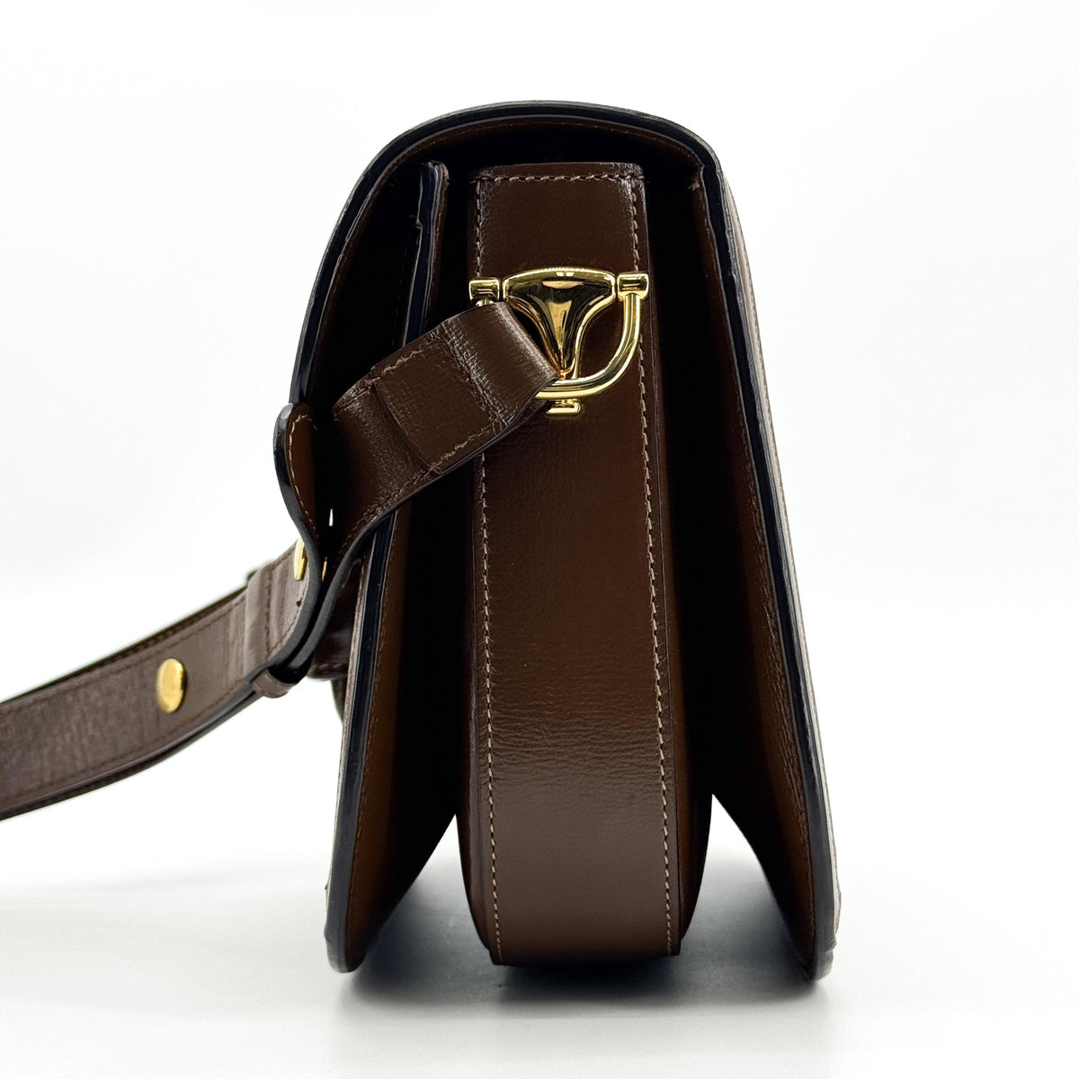 Gucci Horsebit 1955 Mini Crossbody Bag Beige Ebony