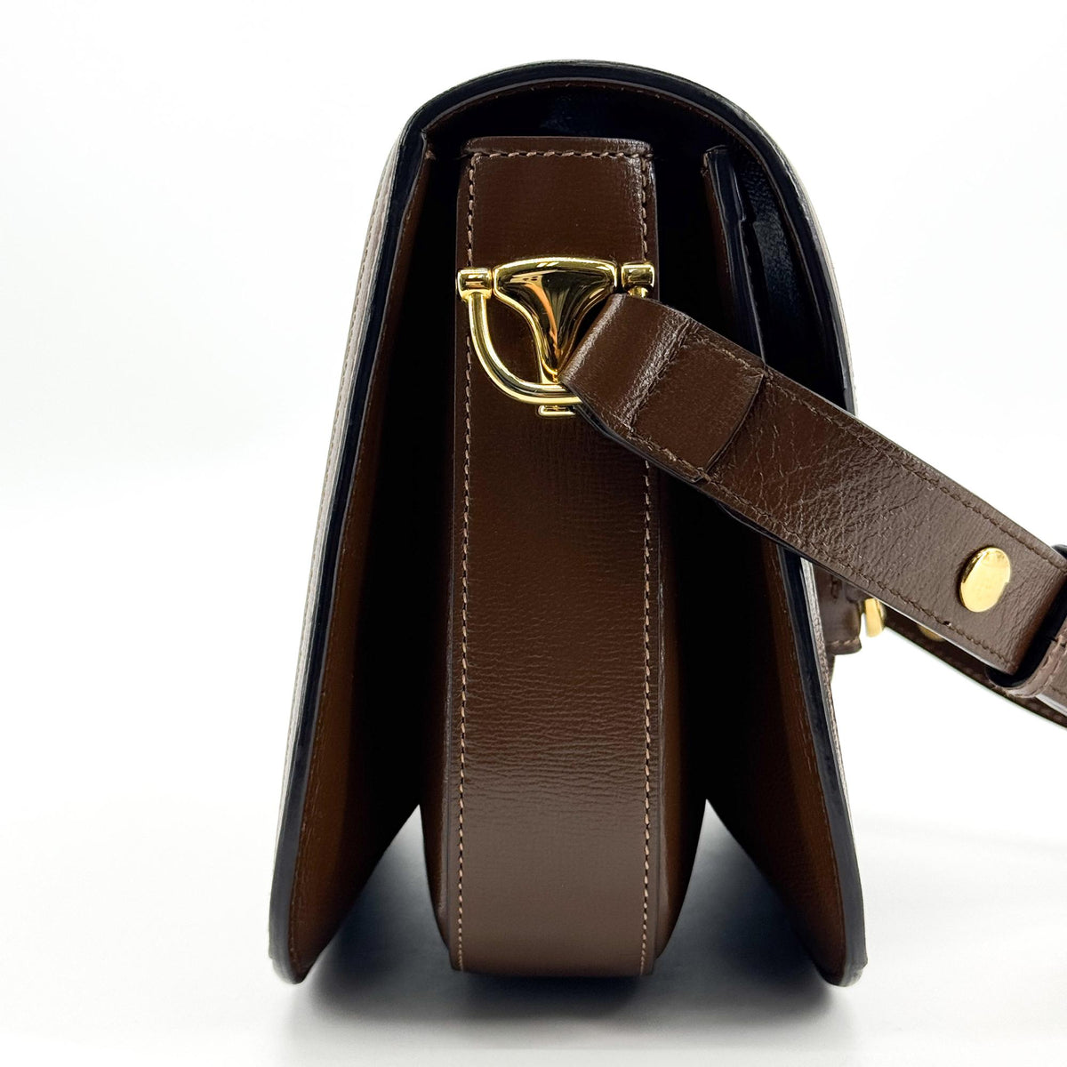 Gucci Horsebit 1955 Mini Crossbody Bag Beige Ebony