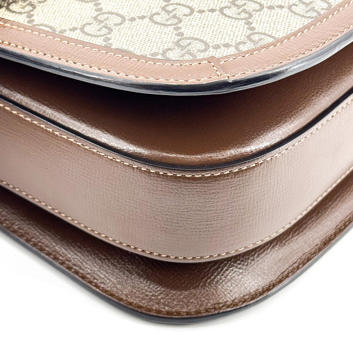 Gucci Horsebit 1955 Mini Crossbody Bag Beige Ebony