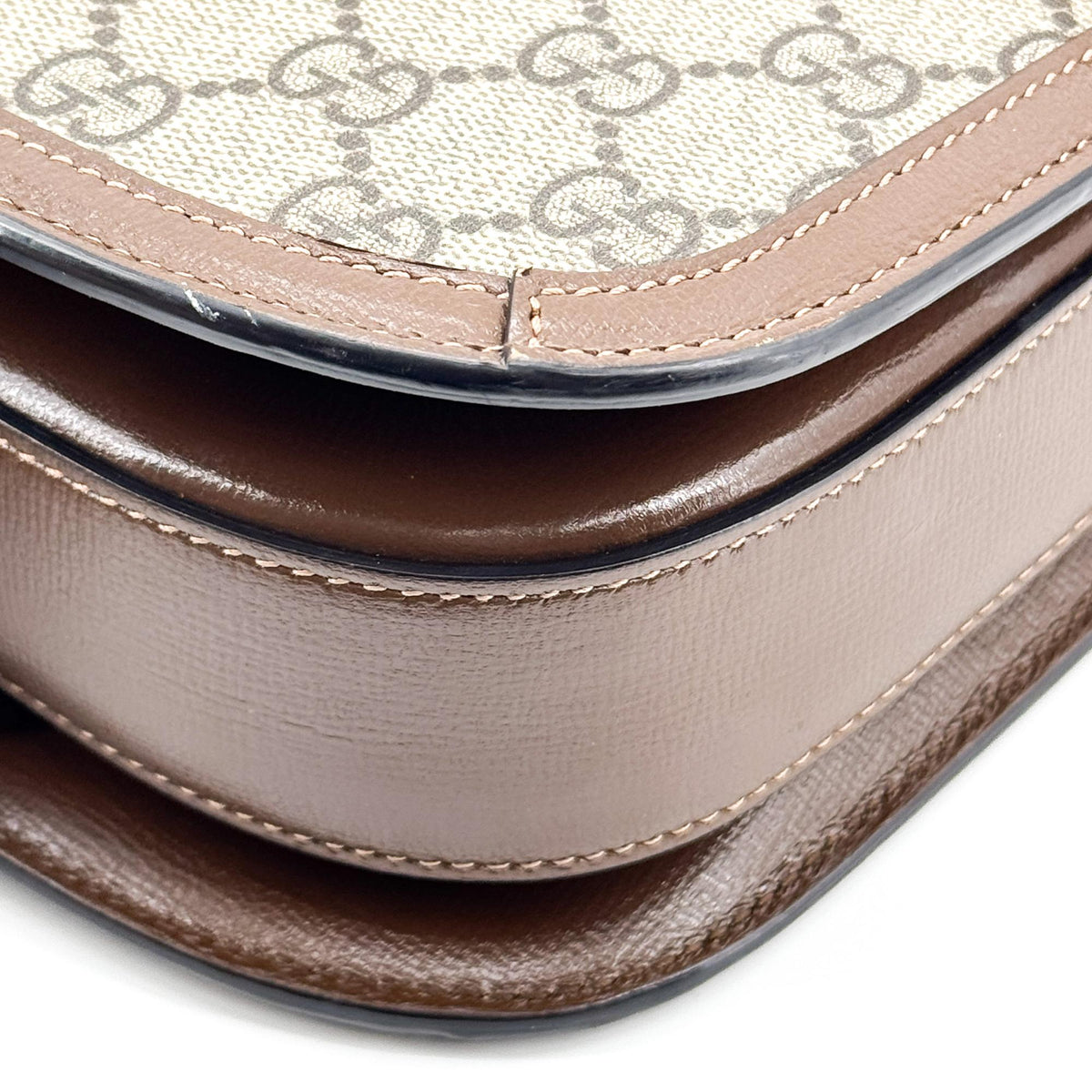 Gucci Horsebit 1955 Mini Crossbody Bag Beige Ebony