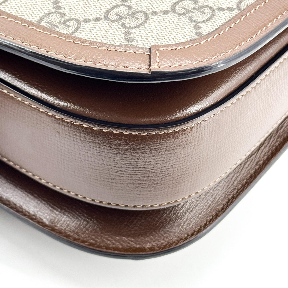 Gucci Horsebit 1955 Mini Crossbody Bag Beige Ebony